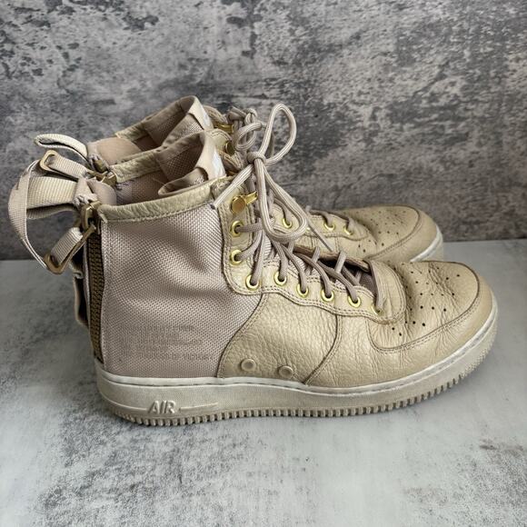 Men\'s Size 8 Nike SF Air Force 1 Mid Mushroom Brown Tan 917753-200 Nice!! main image 8